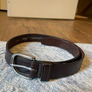 Tory Leather Havana Plain Raised Belt - Size 30